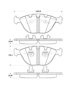 StopTech Street Touring 06-09 BMW M5 E60 / 07-09 M6 E63/E63 Front Brake Pads