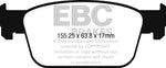 EBC 17+ Audi A4 2.0L Turbo (B9) Ultimax Front Brake Pads