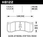 Hawk StopTech ST-60 Caliper HPS Street Brake Pads