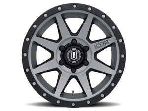 ICON Rebound 18x9 6x135 6mm Offset 5.25in BS 87.1mm Bore Titanium Wheel