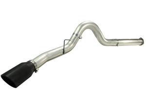 aFe MACHForce XP 5in DPF-Back Stainless Steel Exhaust , Blk,Ford Diesel Trucks 11-14 V8-6.7L td