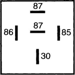 Hella Relay Mini Iso 5 Pole 24V Spst D87