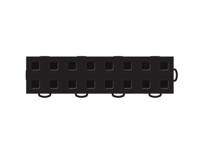 WeatherTech TechFloor - 3in X 12in Tiles(Right Loop) - Black/Black **Order in Qtys of 10