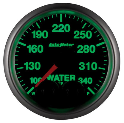Autometer Elite 52mm 100-340 Deg F Water Temperature Peak and Warn Gauge w/ Electronic Control