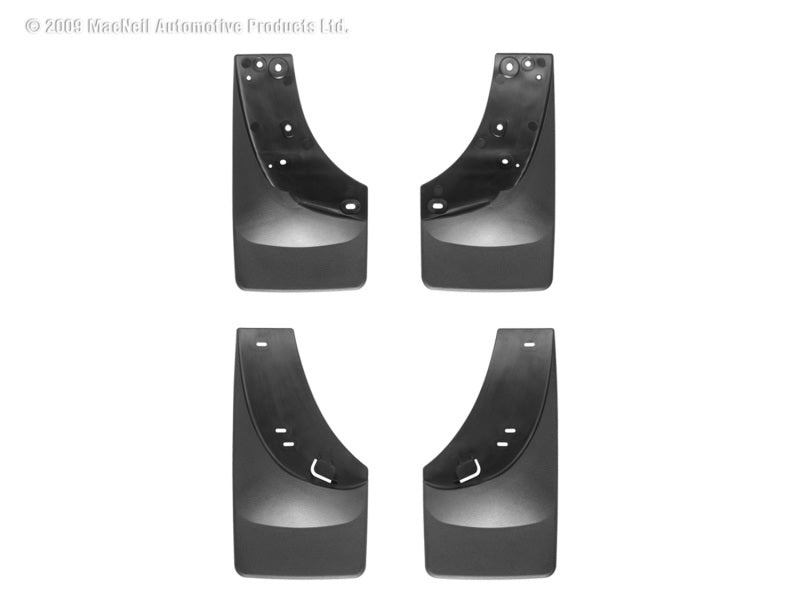 WeatherTech 01-06 Chevrolet Silverado No Drill Mudflaps - Black