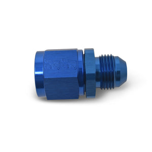 Russell Performance BLUE ANODIZED -12 TUBE COUPLING NUT W/ FLARED REDUCER TO -10 AN MALE