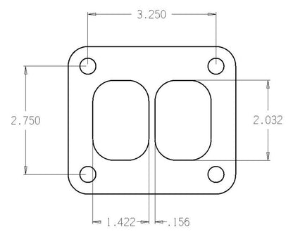 Cometic Turbo FLG T-Series Exhaust Inlet .010in Exhaust Gasket