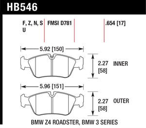 Hawk HT-10 Street Brake Pads