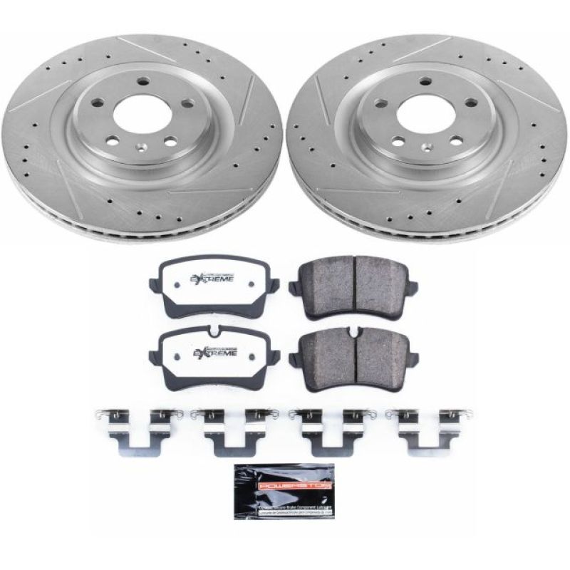 Power Stop 2012 Audi A7 Quattro Rear Z26 Street Warrior Brake Kit