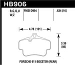 Hawk 02-10 Porsche 911 DTC-70 Rear Race Brake Pads