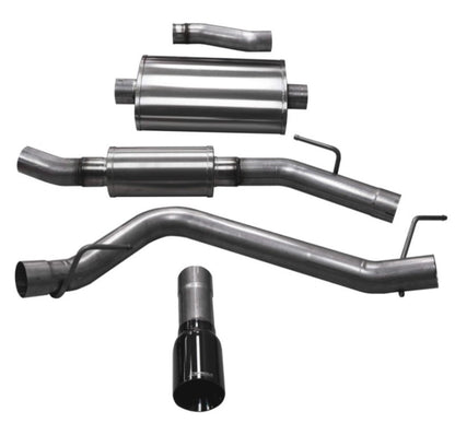 Corsa 2020-2025 Jeep Gladiator JT 3.0in Cat-Back Single Touring Side Exit w/ 4.0in Black Tip