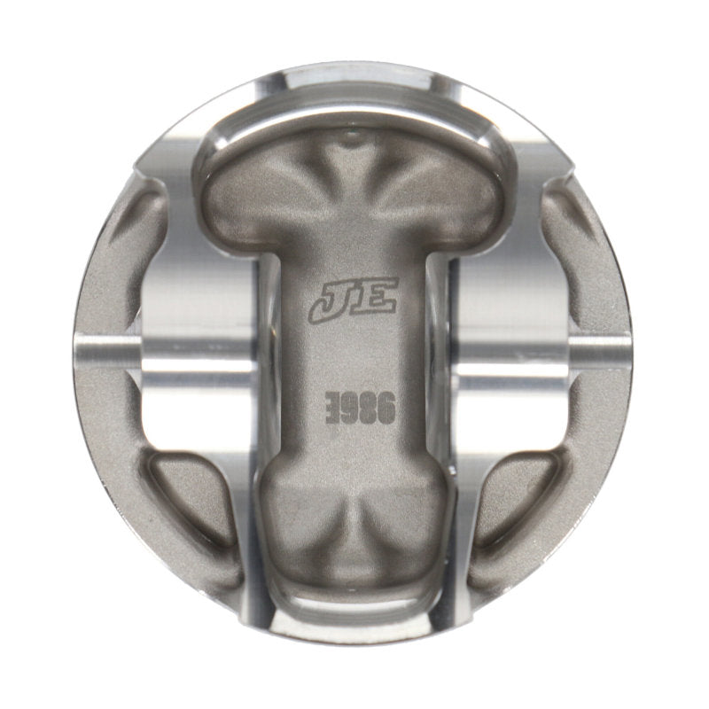 JE Pistons - Set of 4 Mitsubishi 4B11T 87.0mm Bore +.2 Dome Asymmetrical FSR Pistons - Set of 4