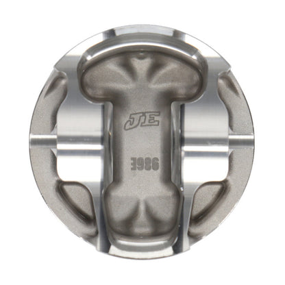 JE Pistons - Set of 4 Mitsubishi 4B11T 87.0mm Bore +.2 Dome Asymmetrical FSR Pistons - Set of 4