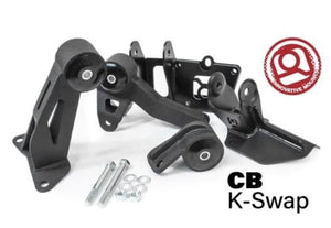 Innovative 90-93 Accord K-Series Black Steel Mounts 95A Bushings (Not K24 Trans)