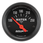 Autometer Z-Series 52mm 100-250 Degrees F. SSE Water Temp Gauge