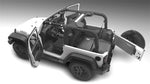 BedRug 18-23 Jeep JL 4 Door 4pc Rear Cargo Kit