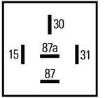 Hella Timer Control 12V 5Pin 0900S Delay On