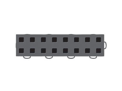 WeatherTech TechFloor - 3in x 12in Tiles(Right Loop) - Dark Grey/Black