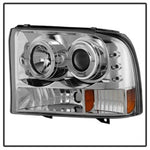 Spyder Ford F250 Super Duty 99-04 Projector Version 2 LED Halo LED Chrm PRO-YD-FF25099-1P-G2-C