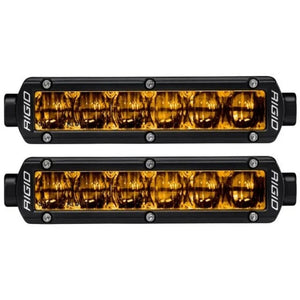 Rigid Industries 6in SR-Series Pro Dot / SAE Fog Lights (Pair) - Selective Yellow