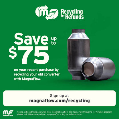 MagnaFlow Universal Catalytic Converter 2.00inch Angled In/Out FED