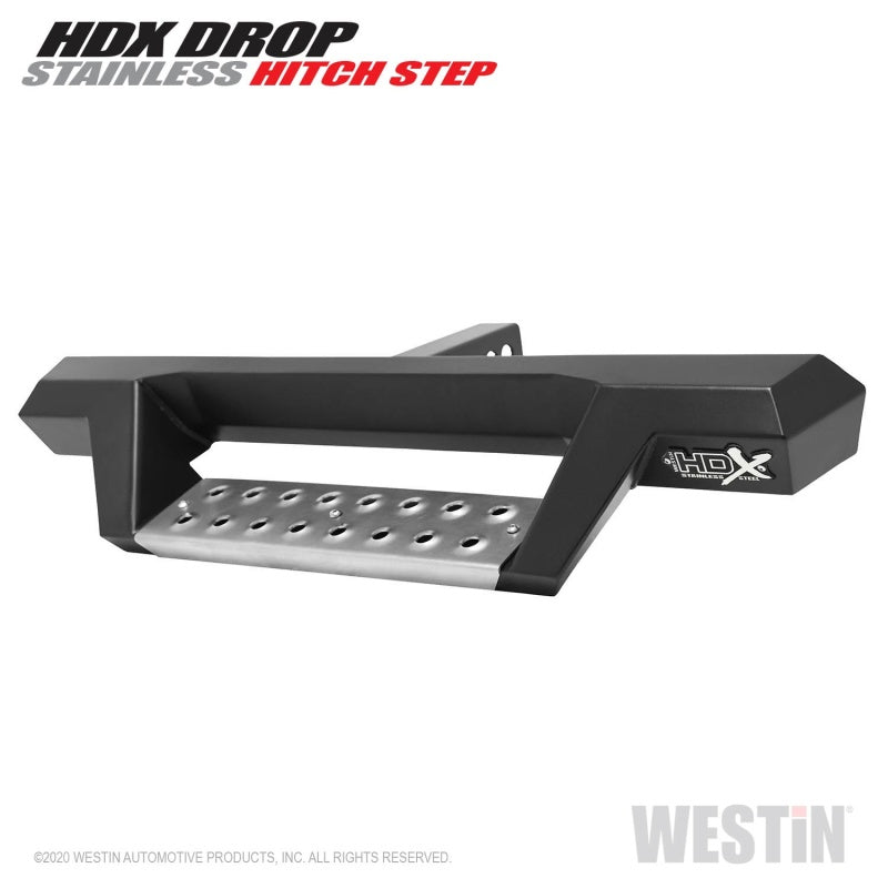 Westin HDX Stainless Drop Hitch Step 34in Step 2in Receiver - Textured Black