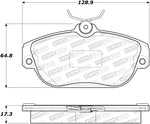 StopTech Street Touring 92-97 Volvo 960 Front Brake Pads - Semi-Metallic