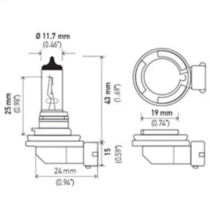 Hella Bulb H8 12V 35W PGJ19-1 T4