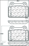 StopTech Performance 08+ Mitsubishi Evolution X Rear Brake Pads