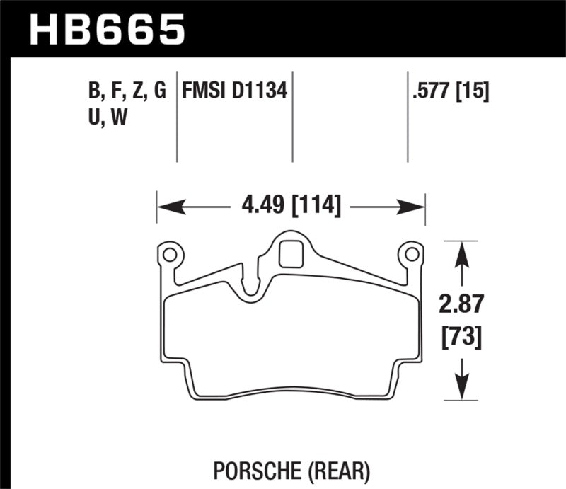 Hawk DTC-80 08-12 Porsche Cayman Rear Race Brake Pads