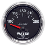 Autometer GS 52mm 100-250 Deg F Short Sweep Electronic Water Temperature Gauge