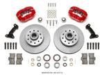 Wilwood Forged Dynalite Front Kit 11.03in 1 PC Rotor&Hub - Red 74-80 Pinto Disc Spindle only