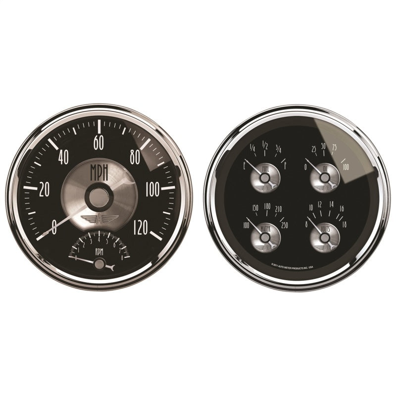 Autometer Prestige Series Black Diamond 5in Gauge Box Kit-Tachometer/Speedometer Combo / Oil Pressu