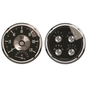 Autometer Prestige Series Black Diamond 5in Gauge Box Kit-Tachometer/Speedometer Combo / Oil Pressu
