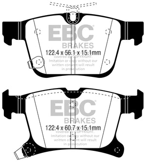 EBC 2016+ Chrysler Pacifica (RU) 3.6L Greenstuff Rear Brake Pads