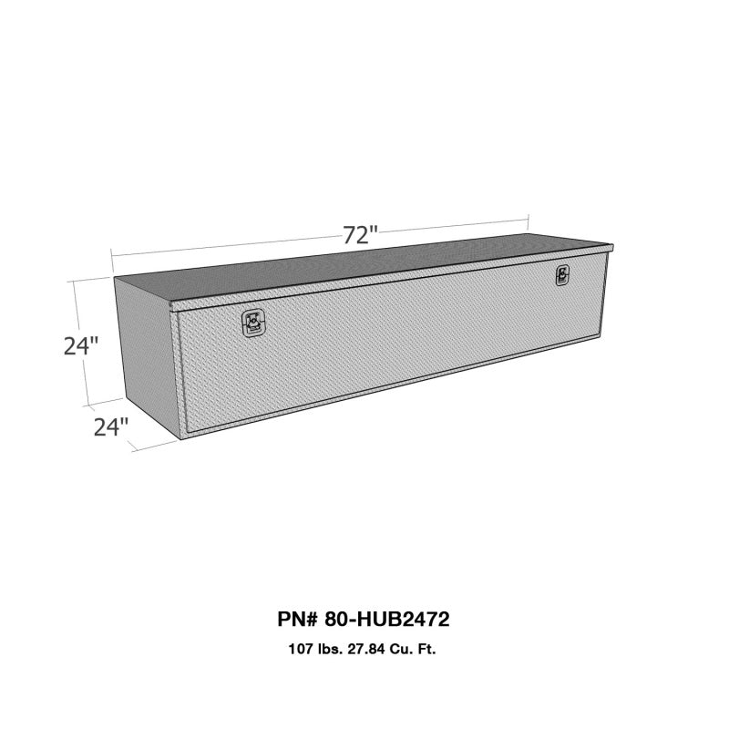 Westin/Brute HD Under Body 24in x 72in Drop Down Door - Aluminum