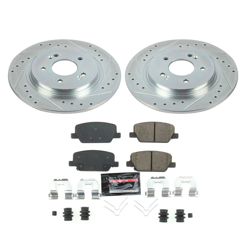 Power Stop 2019 Hyundai Santa Fe Rear Z23 Evolution Sport Brake Kit