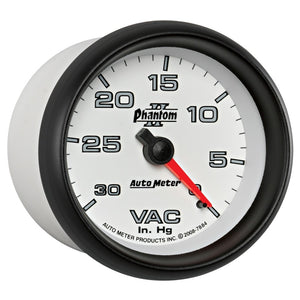 AutoMeter Gauge Vacuum 2-5/8in. 30Inhg Mechanical Phantom II