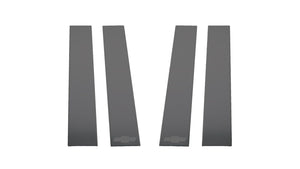 Putco 2020 Chevy Silv HD 2500/3500 - Chevrolet Bow Tie Etching (6pcs) Black Platinum Pillar Posts