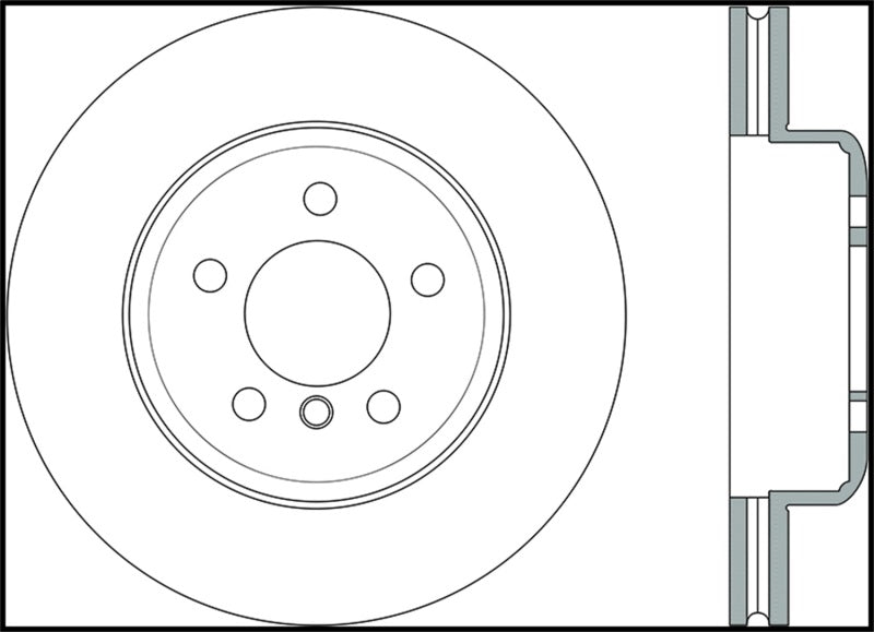 StopTech 2011-2013 BMW 535i / 2012-2016 BMW 640i Slotted & Drilled Front Left Brake Rotor