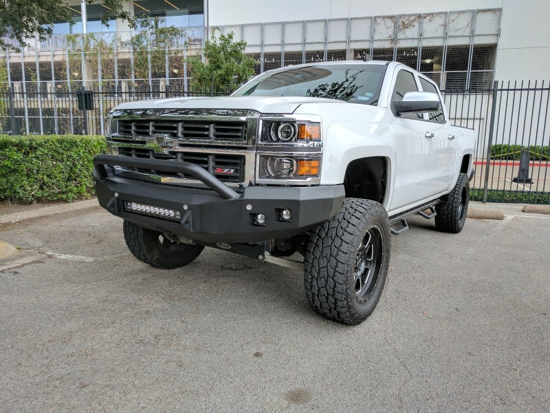 Road Armor 14-15 Chevy 1500 Stealth Front Bumper w/Pre-Runner Guard - Tex Blk