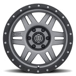 ICON Six Speed 17x8.5 6x5.5 25mm Offset 5.75in BS 108.1mm Bore Titanium Wheel