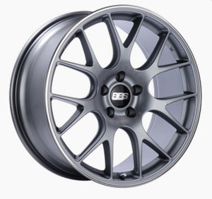 BBS CH-R 19x8.5 5x130 ET51 CB71.6 Satin Titanium Polished Rim Protector Wheel