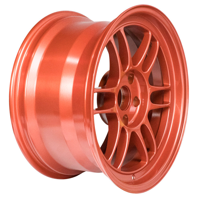 Enkei RPF1 17x9 5x114.3 22mm Offset 73mm Bore Orange Wheel