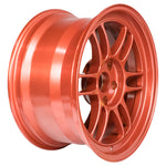 Enkei RPF1 17x9 5x114.3 22mm Offset 73mm Bore Orange Wheel