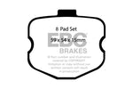 EBC 06-08 Chevrolet Corvette (C6) 7.0 (Z06) Bluestuff Rear Brake Pads