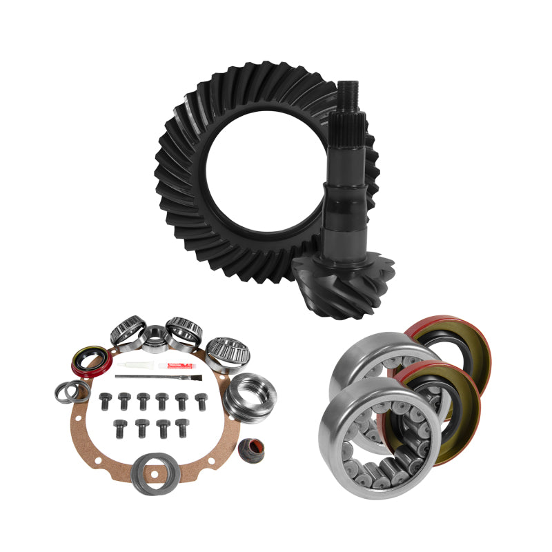 Yukon 8.8in Ford 4.56 Rear Ring & Pinion Install Kit 2.99in OD Axle Bearings and Seals