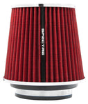 Spectre Adjustable Conical Air Filter 5-1/2in. Tall (Fits 3in. / 3-1/2in. / 4in. Tubes) - Red