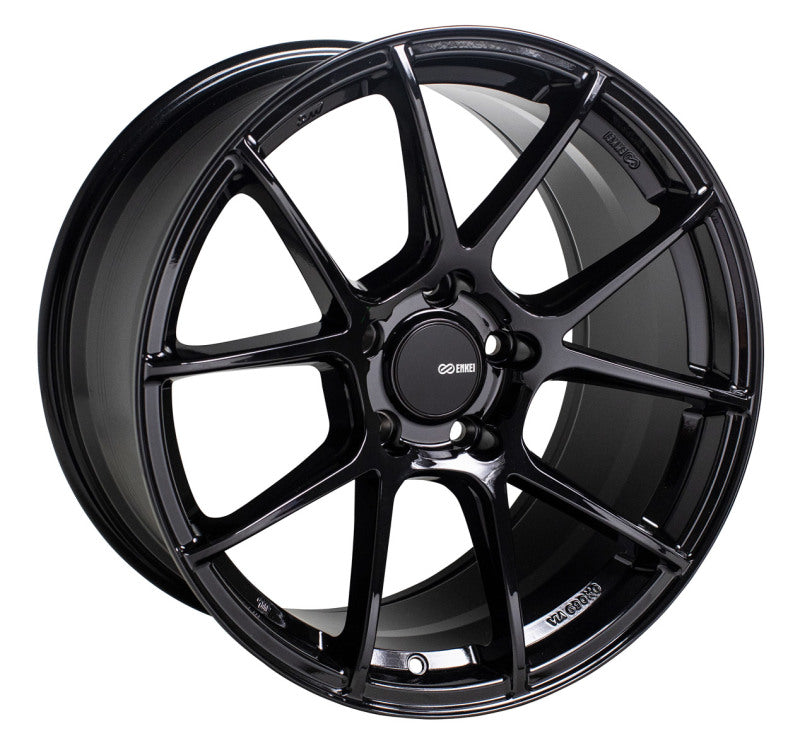 Enkei TS-V 18x9.5 5x100 45mm Offset 72.6mm Bore Glass Black Wheel