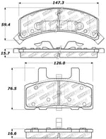 StopTech Sport Brake Pads w/Shims and Hardware - Front